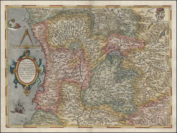 85-Europe and Italy Map By Abraham Ortelius