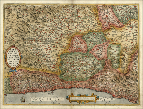 85-Europe and Italy Map By Abraham Ortelius