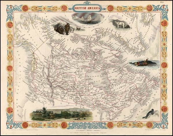 99-World, Polar Maps, Alaska, South America, America and Canada Map By John Tallis