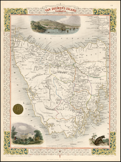 14-Australia & Oceania and Australia Map By John Tallis