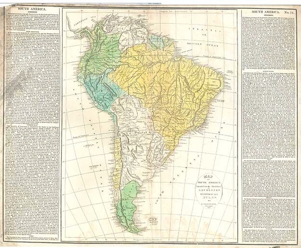 45-South America Map By E. Paguenaud