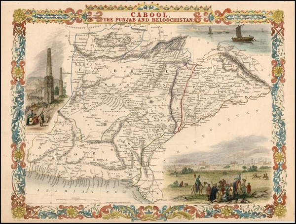 21-Asia, India, Central Asia & Caucasus and Middle East Map By John Tallis