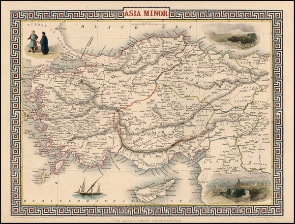 31-Europe, Turkey, Mediterranean, Asia, Turkey & Asia Minor and Balearic Islands Map By John T