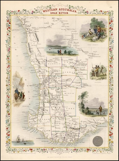 94-Australia & Oceania and Australia Map By John Tallis