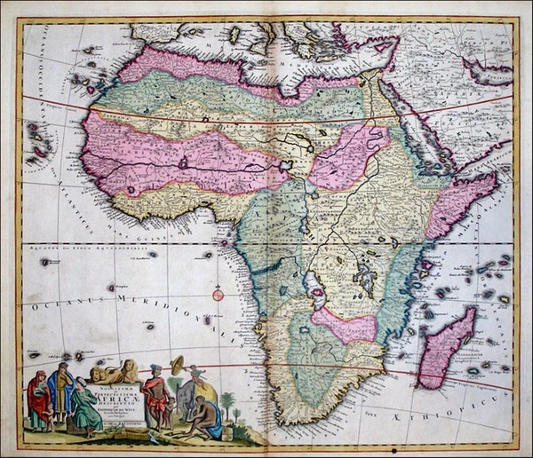 87-Africa and Africa Map By Reiner & Joshua Ottens