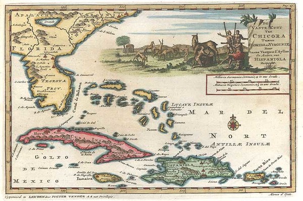 10-Southeast and Caribbean Map By Pieter van der Aa