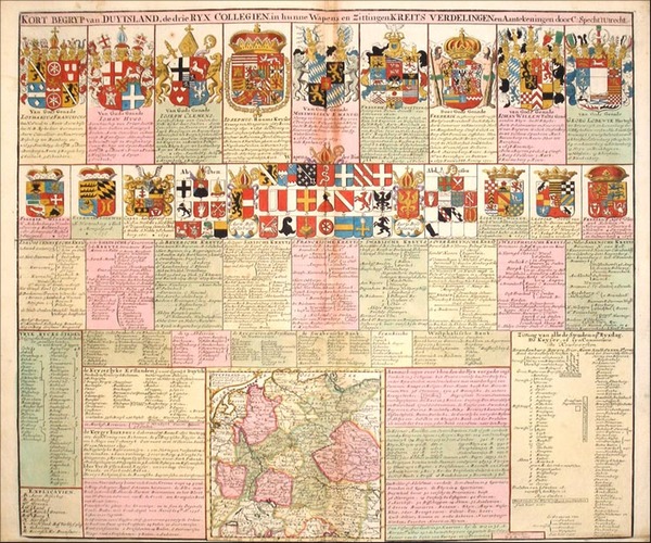 76-Europe, Europe, Netherlands and Germany Map By Caspar Specht