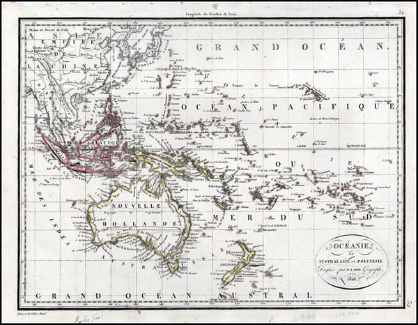 53-Asia, Southeast Asia, Australia & Oceania, Australia, Oceania and Hawaii Map By Alexandre E