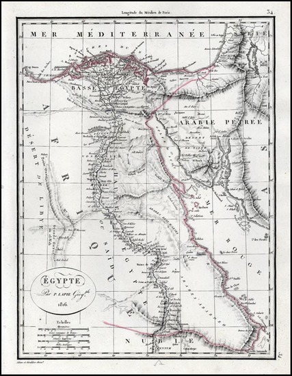 55-Asia and Middle East Map By Alexandre Emile Lapie