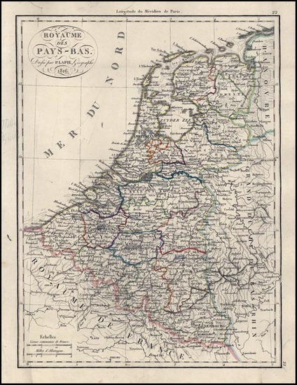 8-Europe and Netherlands Map By Alexandre Emile Lapie