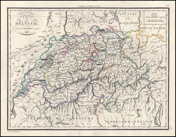 71-Europe and Switzerland Map By Alexandre Emile Lapie