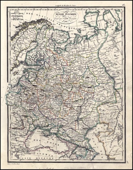 43-Europe and Russia Map By Alexandre Emile Lapie