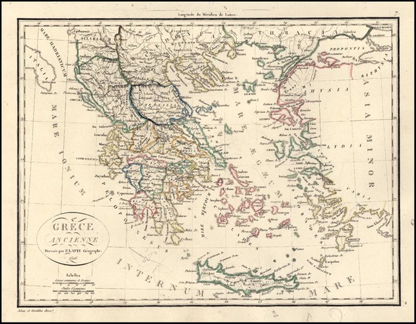 97-Europe, Balearic Islands and Greece Map By Alexandre Emile Lapie