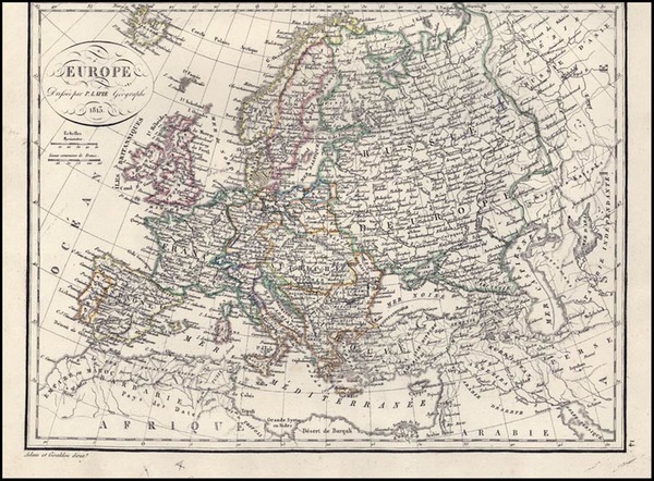 61-Europe and Europe Map By Alexandre Emile Lapie