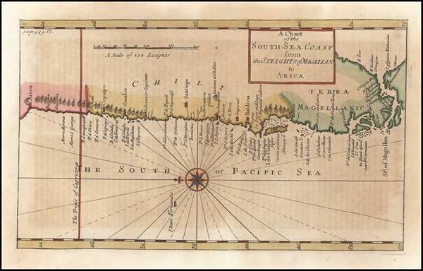 33-South America Map By Herman Moll