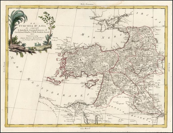 56-Europe, Asia, Middle East, Turkey & Asia Minor and Balearic Islands Map By Antonio Zatta