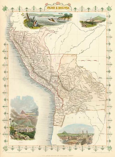 35-South America Map By John Tallis