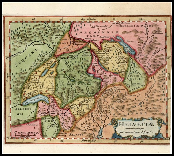 4-Europe and Switzerland Map By Jodocus Hondius - Mercator