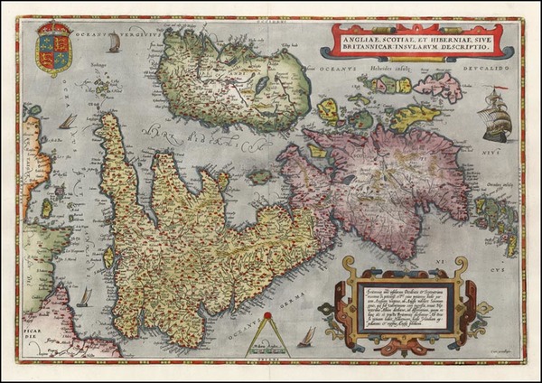 43-Europe and British Isles Map By Abraham Ortelius