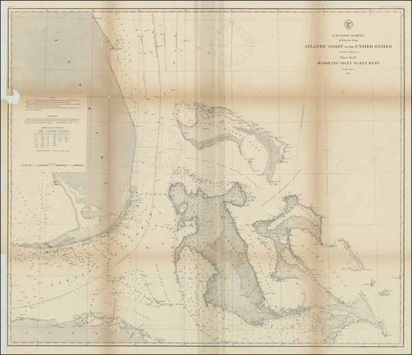 60-Southeast and Caribbean Map By United States Coast Survey