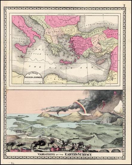 73-Europe, Mediterranean and Curiosities Map By H.C. Tunison