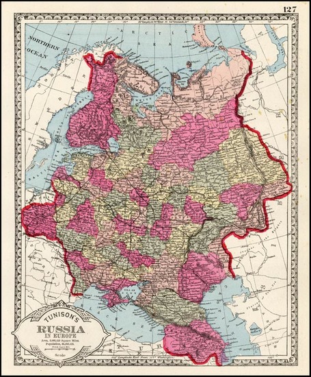 41-Europe and Russia Map By H.C. Tunison