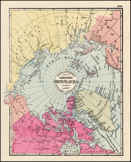 86-World and Polar Maps Map By H.C. Tunison