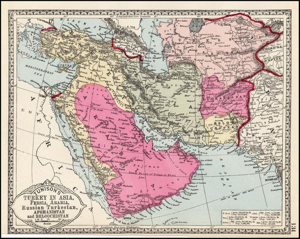 83-Asia, Central Asia & Caucasus, Middle East, Turkey & Asia Minor and Russia in Asia Map 