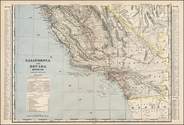 21-California Map By George F. Cram