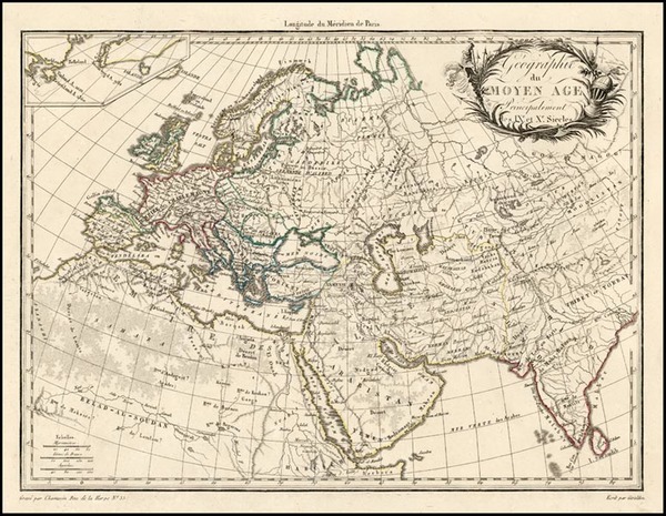 17-World, World, Europe and Europe Map By Conrad Malte-Brun