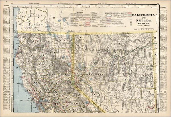 97-California Map By George F. Cram