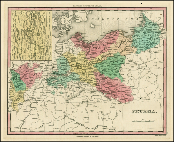 30-Europe, Baltic Countries and Germany Map By Henry Schenk Tanner