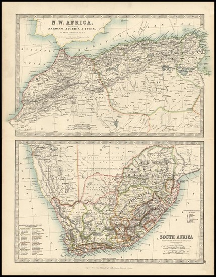 40-Africa and Africa Map By W. & A.K. Johnston