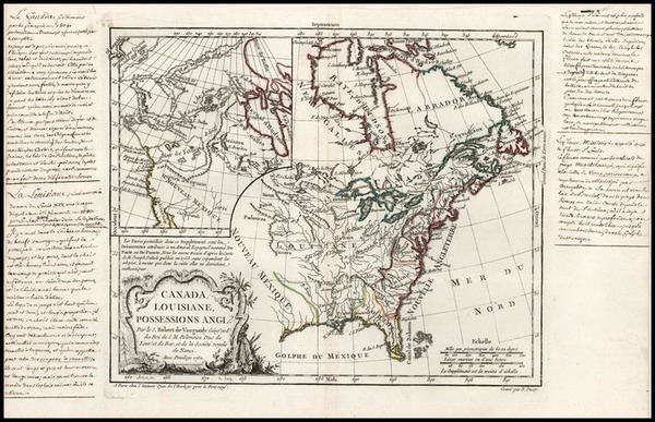 5-United States, Alaska and Canada Map By Didier Robert de Vaugondy