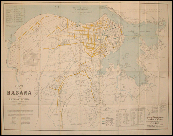 44-Caribbean Map By Jose Valdepares / Hoen & Co.