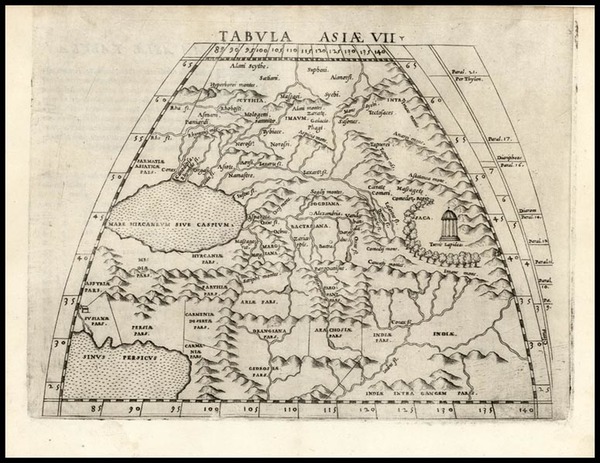 82-Asia, Central Asia & Caucasus and Russia in Asia Map By Girolamo Ruscelli