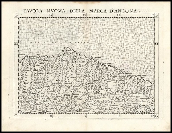 56-Europe and Italy Map By Girolamo Ruscelli