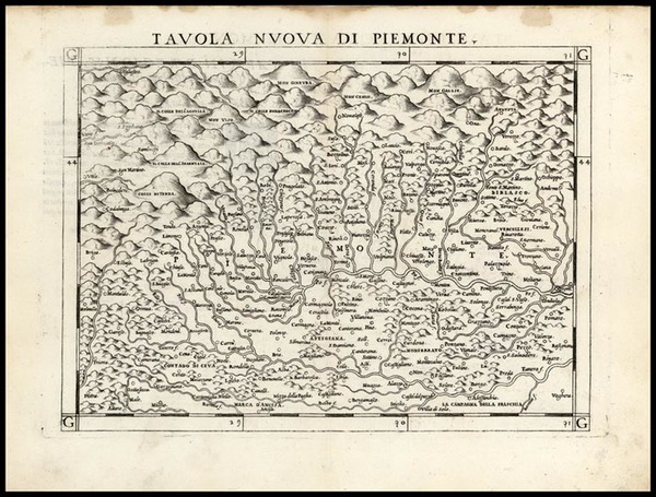 78-Europe and Italy Map By Girolamo Ruscelli