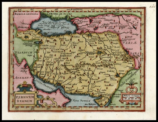 69-Asia and Middle East Map By Jodocus Hondius - Mercator