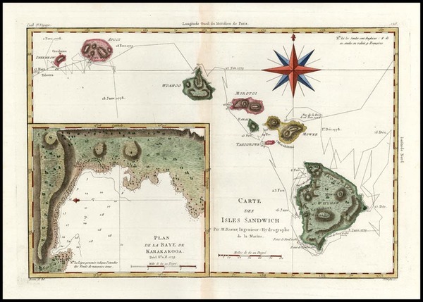 34-Hawaii, Australia & Oceania and Hawaii Map By Rigobert Bonne