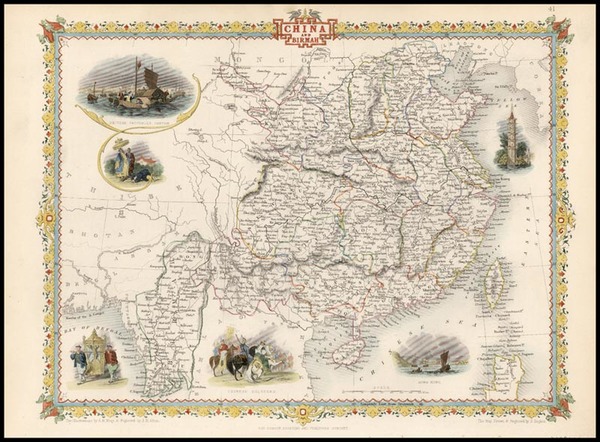 73-Asia, China and Southeast Asia Map By John Tallis