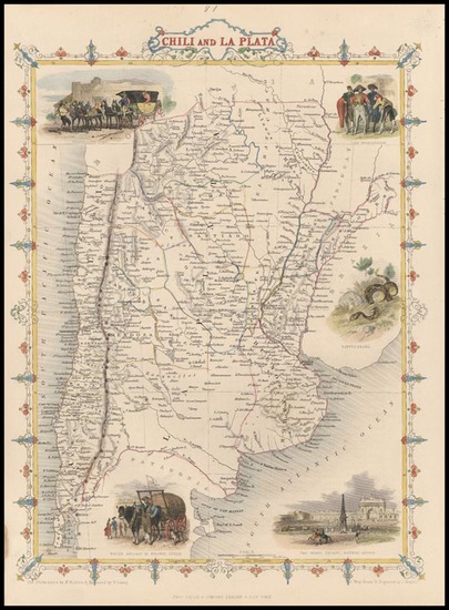 91-South America Map By John Tallis