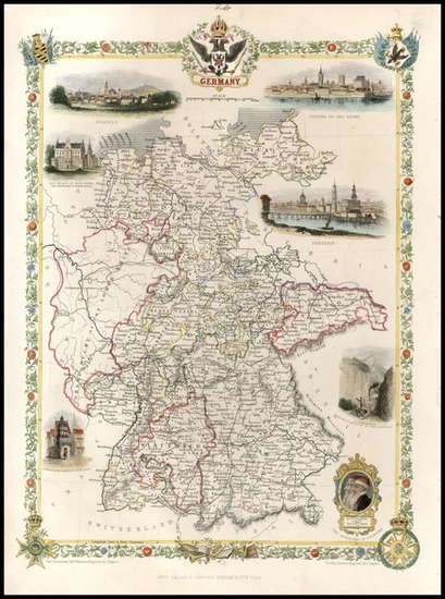 3-Europe and Germany Map By John Tallis