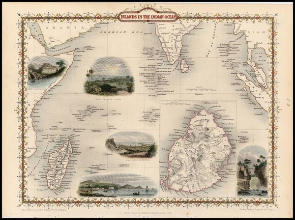 95-Asia, India, Southeast Asia and Other Islands Map By John Tallis