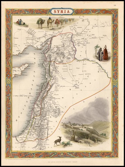 23-Asia and Holy Land Map By John Tallis