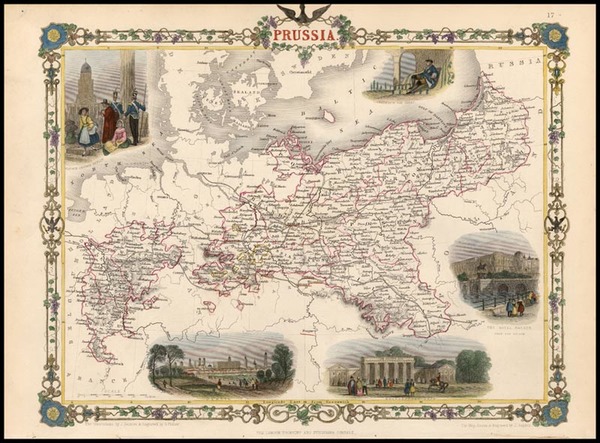95-Europe, Baltic Countries and Germany Map By John Tallis