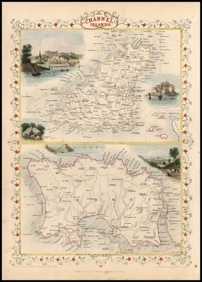 85-Europe and British Isles Map By John Tallis