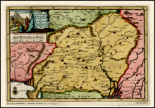 40-India and Central Asia & Caucasus Map By Pieter van der Aa