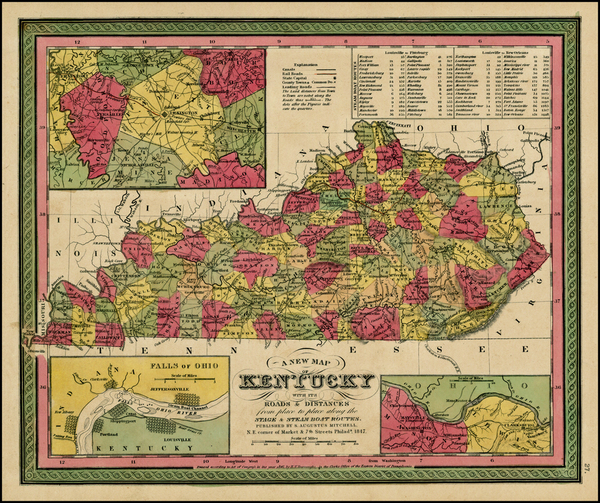 20-South Map By Thomas, Cowperthwait & Co.