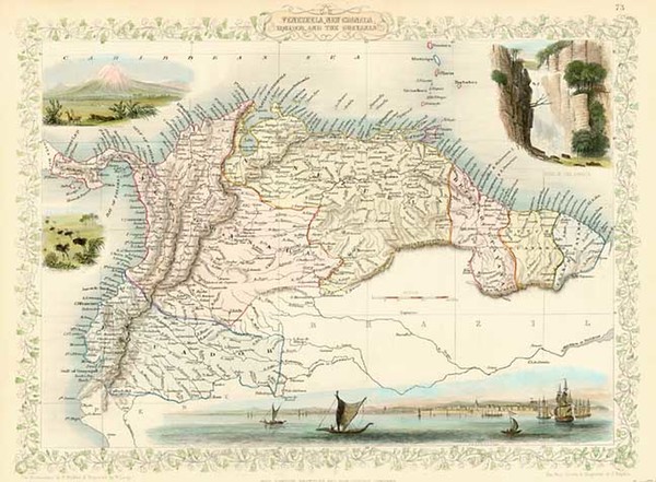 79-South America Map By John Tallis